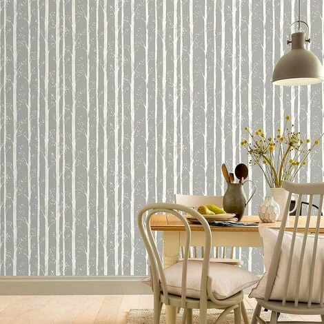 Pretty Trees Wallpaper Arthouse Grey White Yellow Floral Flower Pretty Trees Wallpaper Arthouse Grey White Yellow Floral Flower -ARTHOUSE SHOP 46848007 2