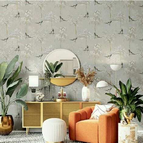 Japanese Garden Wallpaper Arthouse Birds Tress Floral Grey Lilac Japanese Garden Wallpaper Arthouse Birds Tress Floral Grey Lilac -ARTHOUSE SHOP 46848332 2