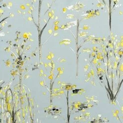 Watercolour Tree Wallpaper Arthouse Grey White Yellow Floral Flower