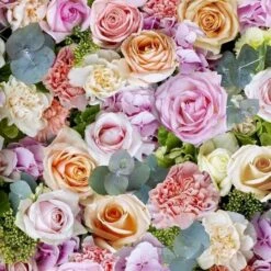 Spring Floral Wallpaper Arthouse Roses Nature Blue Pink White Tree Flower