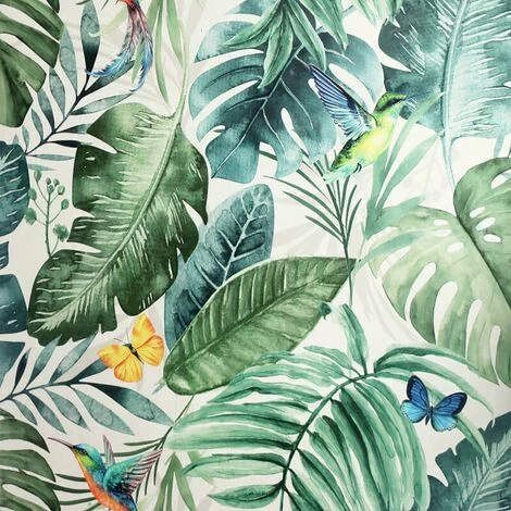 Tropical Rainforest Wallpaper Arthouse Green White Vinyl Jungle Palm Leaf Tropical Rainforest Wallpaper Arthouse Green White Vinyl Jungle Palm Leaf -ARTHOUSE SHOP 48923965 1
