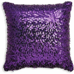 ARTHOUSE 30x30cm Sparkle Purple Sequin Cushion 008328