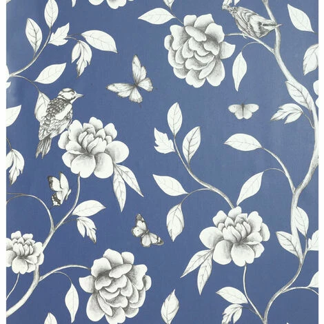 Arthouse Wallpaper 907600 Rose Garden Navy Full Roll Arthouse Wallpaper 907600 Rose Garden Navy Full Roll -ARTHOUSE SHOP 51571863 1