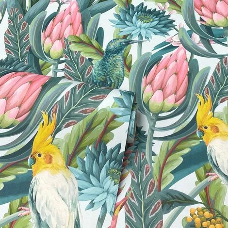 Arthouse Rainforest Escape Design Green Pink Paste The Paper Vinyl Wallpaper Arthouse Rainforest Escape Design Green Pink Paste The Paper Vinyl Wallpaper -ARTHOUSE SHOP 58167848 1
