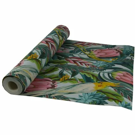 Arthouse Rainforest Escape Design Green Pink Paste The Paper Vinyl Wallpaper Arthouse Rainforest Escape Design Green Pink Paste The Paper Vinyl Wallpaper -ARTHOUSE SHOP 58167848 4