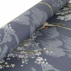 Arthouse Japanese Garden Blue Floral Bird Design Paste The Paper Wallpaper -ARTHOUSE SHOP 58167858 4