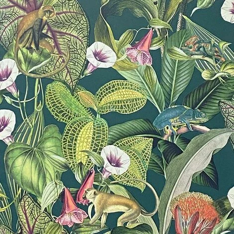 ARTHOUSE Paul Moneypenny Karma Chameleon Emerald Green Floral Paste The Wall Wallpape ARTHOUSE Paul Moneypenny Karma Chameleon Emerald Green Floral Paste The Wall Wallpape -ARTHOUSE SHOP 58167859 1