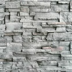 Arthouse Slate Wall Design Grey Brick Effect Paste The Paper Wallpaper