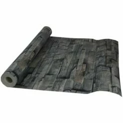 Arthouse Slate Wall Design Grey Brick Effect Paste The Paper Wallpaper -ARTHOUSE SHOP 58213162 3