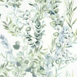 Arthouse Tranquil Green Floral Design Paste The Wall Textured Vinyl Wallpaper