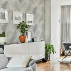 Arthouse Sussurro Grey Floral Glitter Design Paste The Paper Wallpaper -ARTHOUSE SHOP 58213183 4