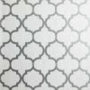 Beaded Trellis Wallpaper Arthouse Grey Silver Glitter Vinyl Textured