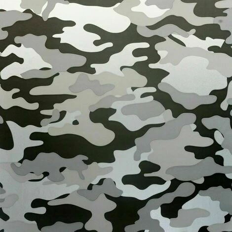 Arthouse Army Print Camo Black White Grey Metallic Silver Mono Wallpaper 669001 Arthouse Army Print Camo Black White Grey Metallic Silver Mono Wallpaper 669001 -ARTHOUSE SHOP 61257622 1