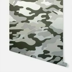 Arthouse Army Print Camo Black White Grey Metallic Silver Mono Wallpaper 669001 2 Arthouse Army Print Camo Black White Grey Metallic Silver Mono Wallpaper 669001 -ARTHOUSE SHOP 61257622 3