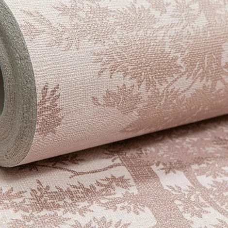 Arthouse Oasis Wood Blush Pink Metallic Trees Textured Wallpaper 296600 1 Arthouse Oasis Wood Blush Pink Metallic Trees Textured Wallpaper 296600