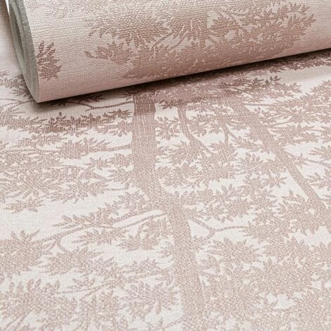 Arthouse Oasis Wood Blush Pink Metallic Trees Textured Wallpaper 296600 2 Arthouse Oasis Wood Blush Pink Metallic Trees Textured Wallpaper 296600 - Image 2