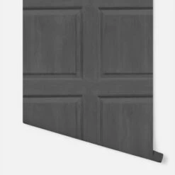 Arthouse Charcoal Washed Wood Panel Effect Rustic Panelling 3D Effect Wallpaper -ARTHOUSE SHOP 61257743 3