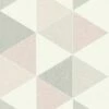Arthouse Scandi Triangle Shape Geometric Blush Pink Grey White Wallpaper 908204
