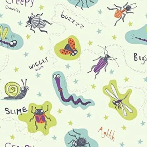 Arthouse Bug Lime Plum Cream Insect Kids Nature Boys Girls Nursery Wallpaper Arthouse Bug Lime Plum Cream Insect Kids Nature Boys Girls Nursery Wallpaper -ARTHOUSE SHOP 61257856 2