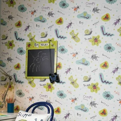 Arthouse Bug Lime Plum Cream Insect Kids Nature Boys Girls Nursery Wallpaper Arthouse Bug Lime Plum Cream Insect Kids Nature Boys Girls Nursery Wallpaper -ARTHOUSE SHOP 61257856 3