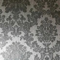 Foil Damask Silver Wallpaper Arthouse Classic Metallic Textured Vinyl Shiny