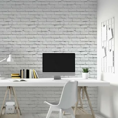 Arthouse White Grey Stone Brick Effect Urban Industrial Wipeable Wallpaper Arthouse White Grey Stone Brick Effect Urban Industrial Wipeable Wallpaper -ARTHOUSE SHOP 69538618 3