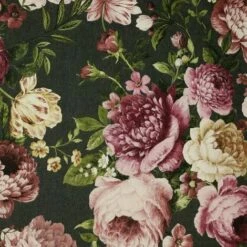 Arthouse Tapestry Floral Textured Wallpaper (10.1cm X 53cm) (Charcoal/Pink)