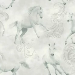 Arthouse Camarillo Horse Wallpaper (32.8ft X 21in) (Grey)