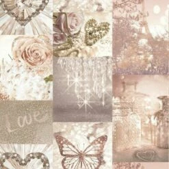 Arthouse Love Paris Wallpaper (One Size) (Blush Pink/Lilac/Gold)