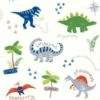 Arthouse Dino Doodles Wallpaper (32.8ft X 20.5in) (Multicoloured)