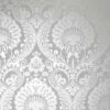 Arthouse Luxe Damask Textured Wallpaper (10m X 53cm) (Silver)