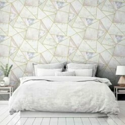 Arthouse Artistick Fragments Wallpaper (19.7ft X 21in) (Pink/Lilac/Grey) -ARTHOUSE SHOP 70356466 3