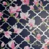 Arthouse Magnolia Trellis Wallpaper (10m X 52cm) (Navy/Pink)