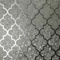 Arthouse Trellis Velvet Foil Textured Wallpaper (10m X 53cm) (Gunmetal Grey)