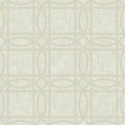 Arthouse Kiss Geometric Foil Textured Wallpaper (10m X 53cm) (Cream/Gold)