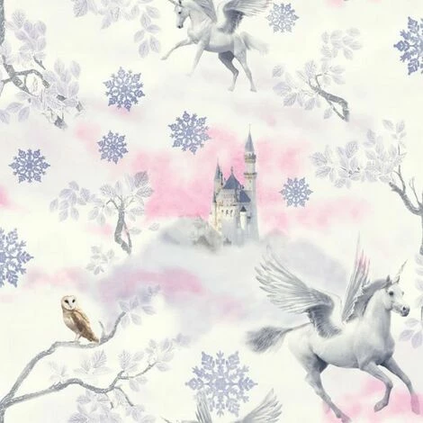 Arthouse Fairytale Unicorn Wallpaper (One Size) (Lilac/Pink/White) Arthouse Fairytale Unicorn Wallpaper (One Size) (Lilac/Pink/White) -ARTHOUSE SHOP 70357394 1