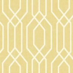Arthouse New York Geo Trellis Wallpaper (32.8ft X 20.5in) (Yellow/White)
