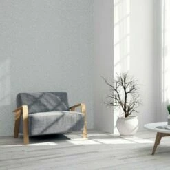 Arthouse Calico Plain Textured Wallpaper (10m X 53cm) (Grey) -ARTHOUSE SHOP 70357828 3