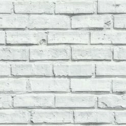 Arthouse Brick Wallpaper (32.8ft X 20.5in) (White)
