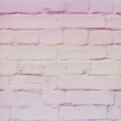 Arthouse Ombre Brick Textured Wallpaper (One Size) (Pastel Pink)