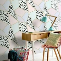 Arthouse Fragments Dalmatian Wallpaper (32.1ft X 21in) (Multicoloured) -ARTHOUSE SHOP 70358001 3