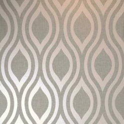 Arthouse Luxe Ogee Textured Wallpaper (10m X 53mm) (Dusky Rose)