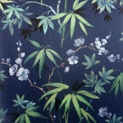 Arthouse Jasmine Garden Wallpaper (One Size) (Navy)