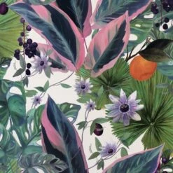 Arthouse Passion Flower Wallpaper (One Size) (Multicoloured)