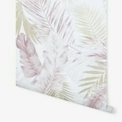 Arthouse Artistick Tropical Soft Wallpaper (19.7ft X 21in) (Blush/Gold) -ARTHOUSE SHOP 70399675 4