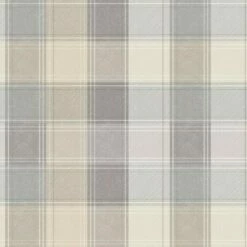 ARTHOUSE SHOP 23 Arthouse Country Checked Wallpaper (10m X 53cm) (Grey)