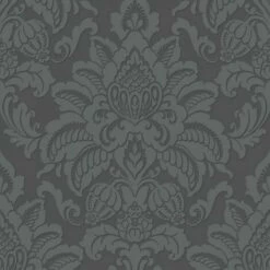 ARTHOUSE SHOP 18 Arthouse Precious Metals Glisten Damask Textured Wallpaper (32.8ft X 21in) (Gunmetal Grey)