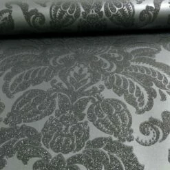 Arthouse Precious Metals Glisten Damask Textured Wallpaper (32.8ft X 21in) (Gunmetal Grey) -ARTHOUSE SHOP 71492584 3