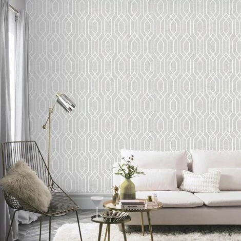 Light Grey New York Geometric Wallpaper Trellis Hexagon Modern Arthouse Light Grey New York Geometric Wallpaper Trellis Hexagon Modern Arthouse -ARTHOUSE SHOP 8246905 2