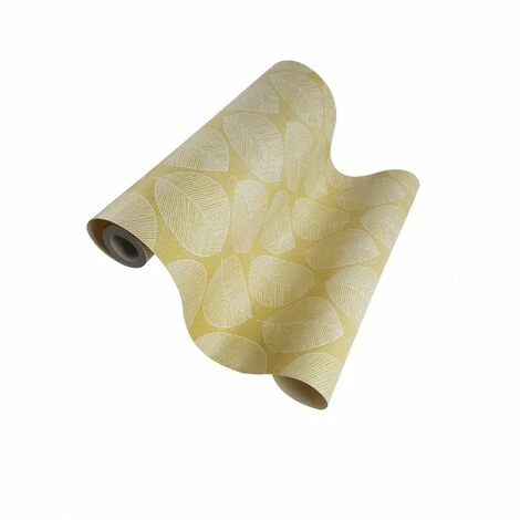 Yellow Scandi Leaf Wallpaper Floral Flower Geometric Nature Leaves Arthouse VIP 4 Yellow Scandi Leaf Wallpaper Floral Flower Geometric Nature Leaves Arthouse VIP - Image 4